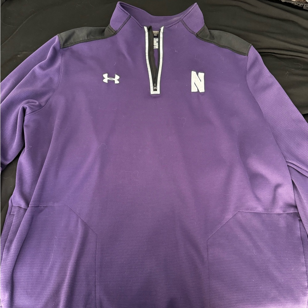 Northwestern Under Armour Men’s 1/4 zip pullover. Football team issued!